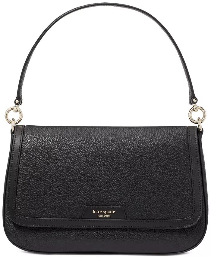 

Маленькая сумка на плечо Hudson из шагреневой кожи с клапаном Kate Spade New York, розовый