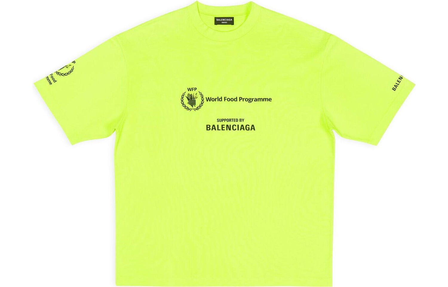 

Футболка X WFP мужская неоново-зеленая Balenciaga, зеленый