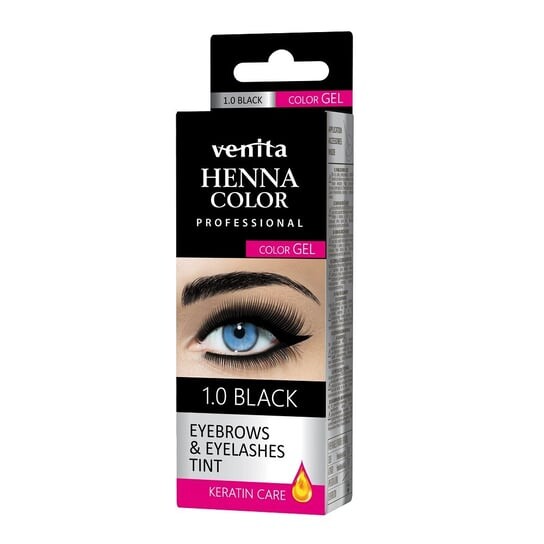 

Хна для бровей и ресниц 1.0 Черная, 15 мл Venita, Eyebrow Eyelash Tint Gel