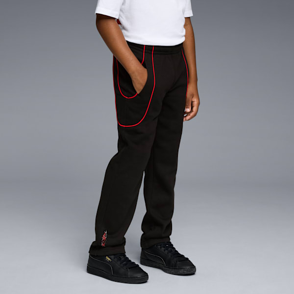 

Флисовые штаны для больших детей Puma Essentials, черный