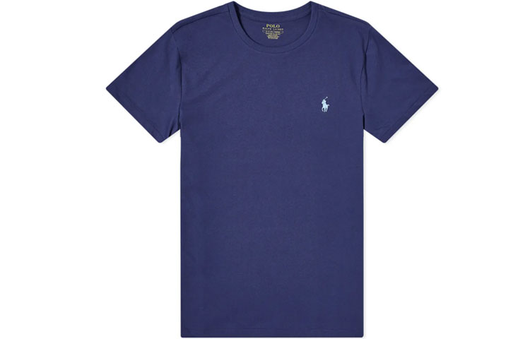 Футболка с вышивкой Polo Pony Polo Ralph Lauren, Морской синий — фото 2