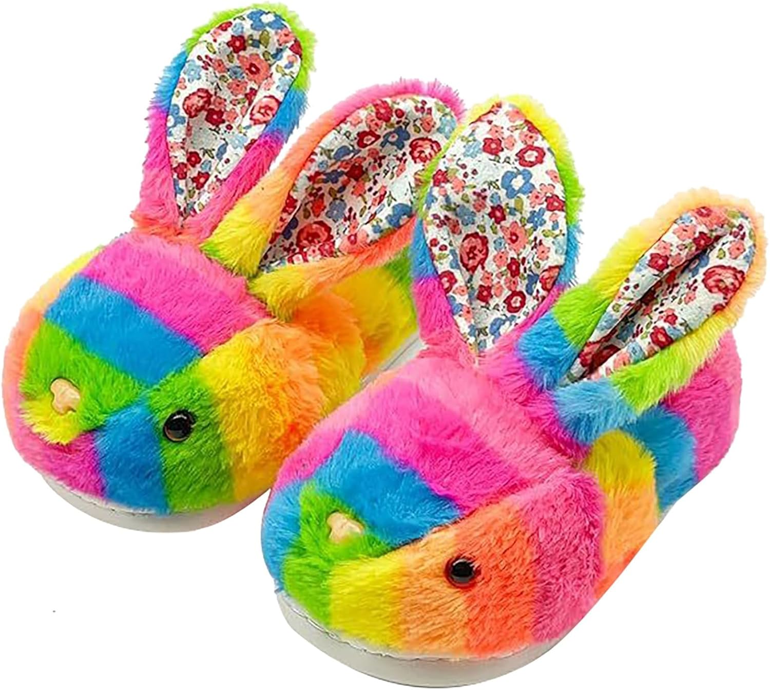 

Женские и мужские пушистые тапочки, милые с зайчиком, мягкие домашние туфли, теплые с толстым дном, с памятью формы, плюшевые тапочки Generic, винный