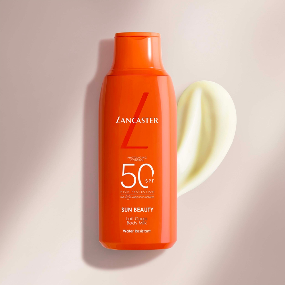 Солнцезащитный лосьон для тела Sun Beauty Velvet Milk SPF 30 Lancaster, 400 мл — фото 3