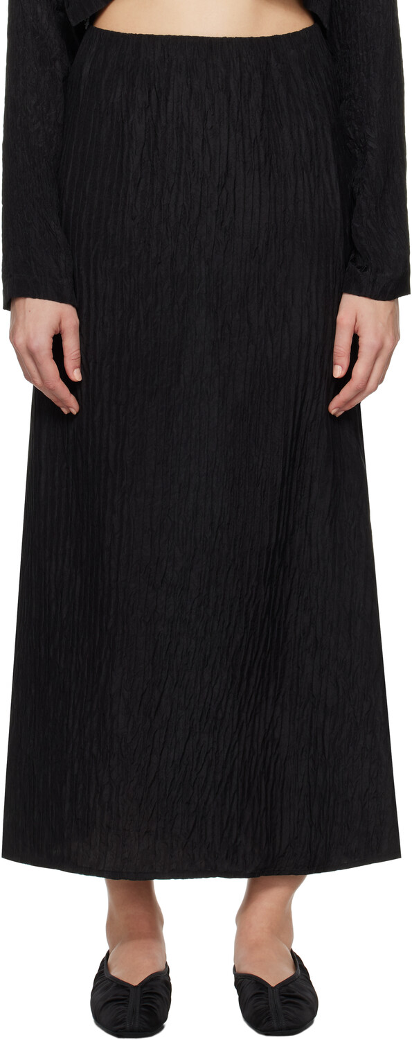 

Длинная юбка косого кроя из жатой ткани Silk Laundry