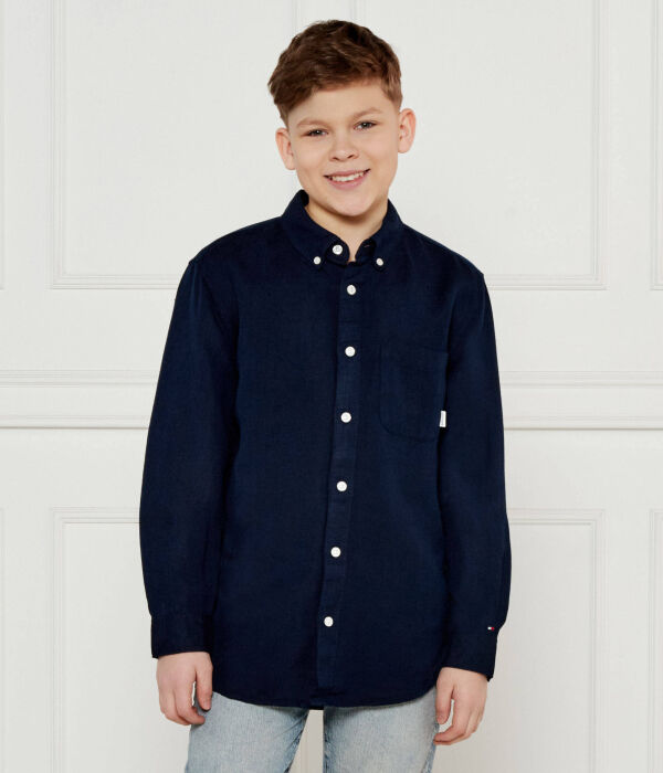 

Льняная рубашка Regular fit Tommy Hilfiger, синий