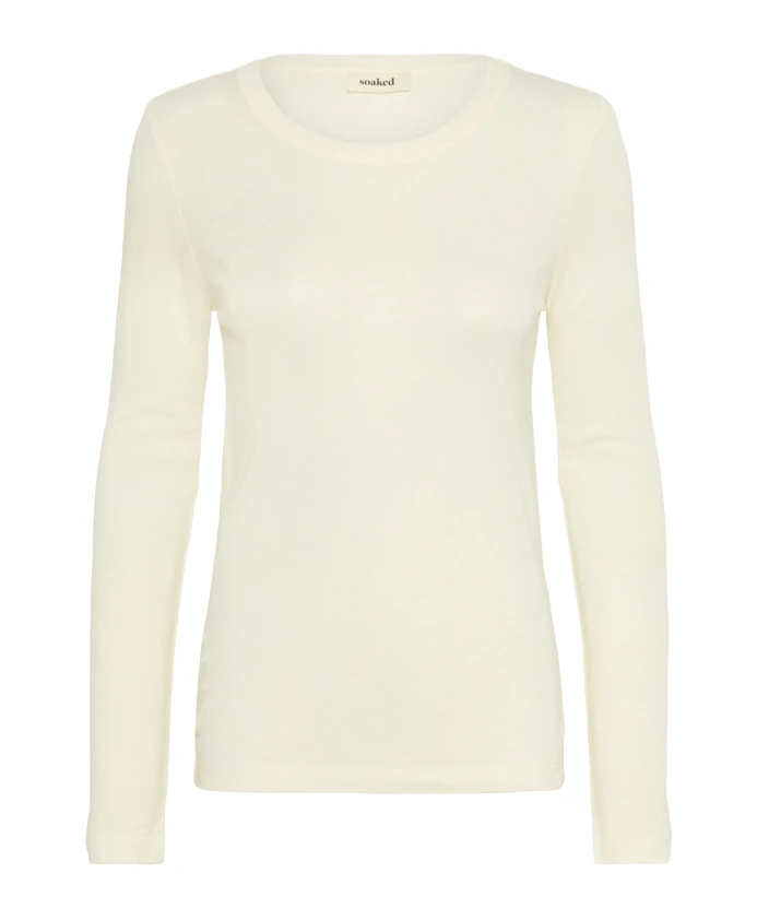 

Белая футболка с круглым вырезом slfauna Soaked In Luxury, белый