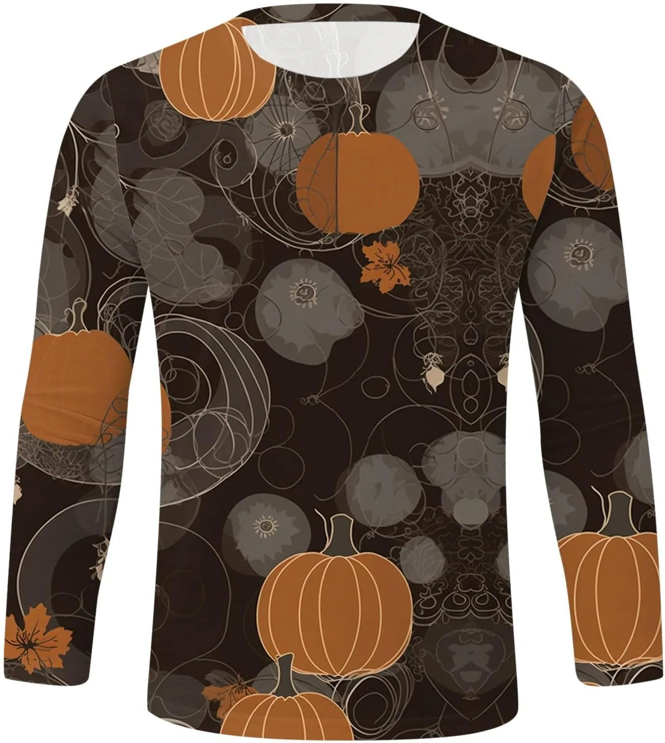 Мужская футболка Pumpkin Fun с принтом на Хэллоуин — фото 2