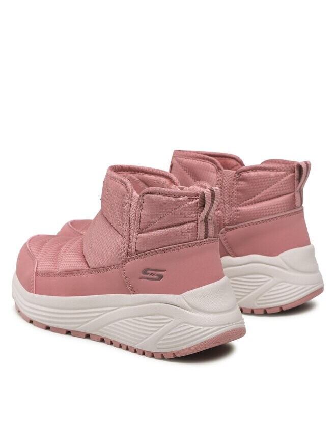 Ботинки женские Skechers Puffiez на плоской подошве, розовый — фото 3