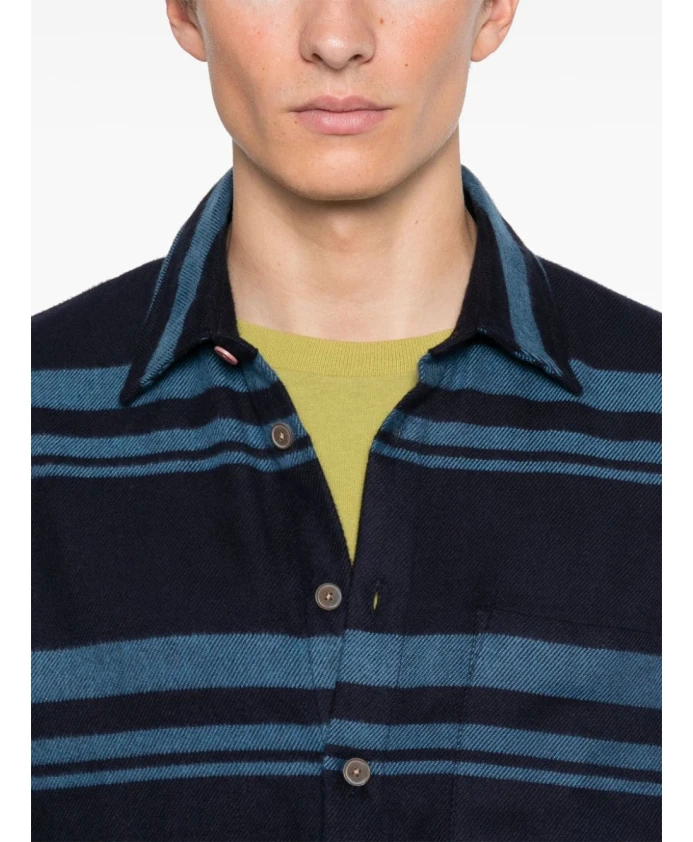 

Фланелевая рубашка в синюю полоску Paul Smith, мультиколор
