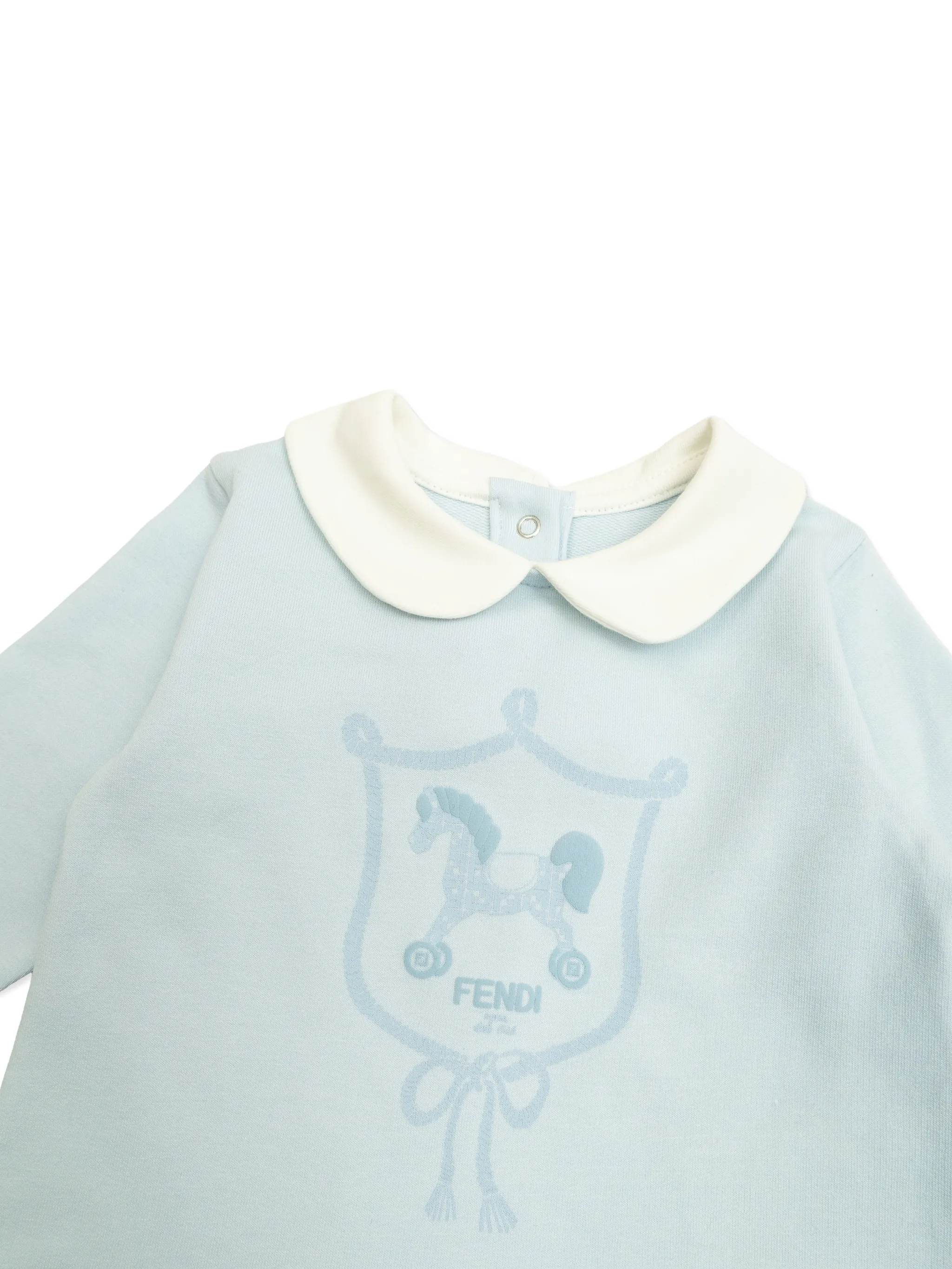 Детский набор с графическим воротничком "Питер Пэн" Fendi Kids, синий — фото 3
