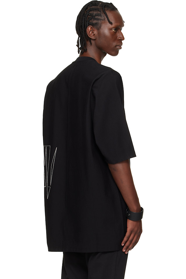 Футболка Moncler + Rick Owens Jumbo SS, черный — фото 3