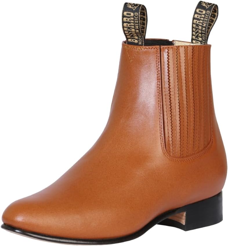 

Мужские ботинки Ботин Чарро El Besserro, натуральная кожа, сапоги чарро, сапоги мариачи Generic, Piel Brandy