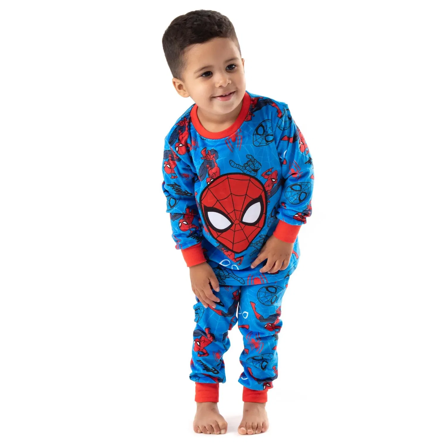 Пижама Marvel Spider-Man для мальчиков, синий — фото 2
