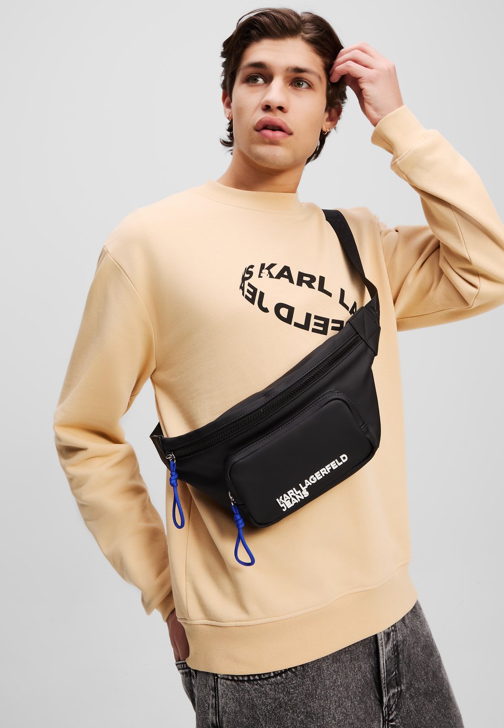 

Поясная сумка KARL LAGERFELD JEANS, черный