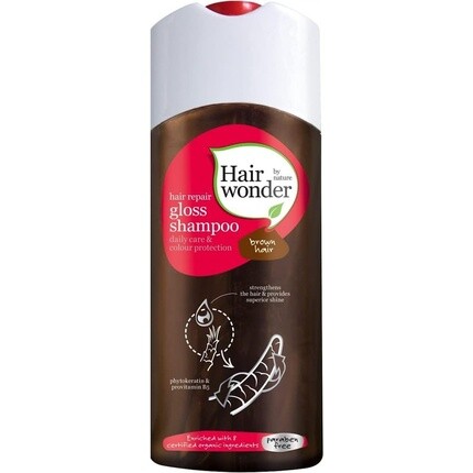 

Hairwonder By Nature Шампунь-блеск для каштановых волос, Hennaplus