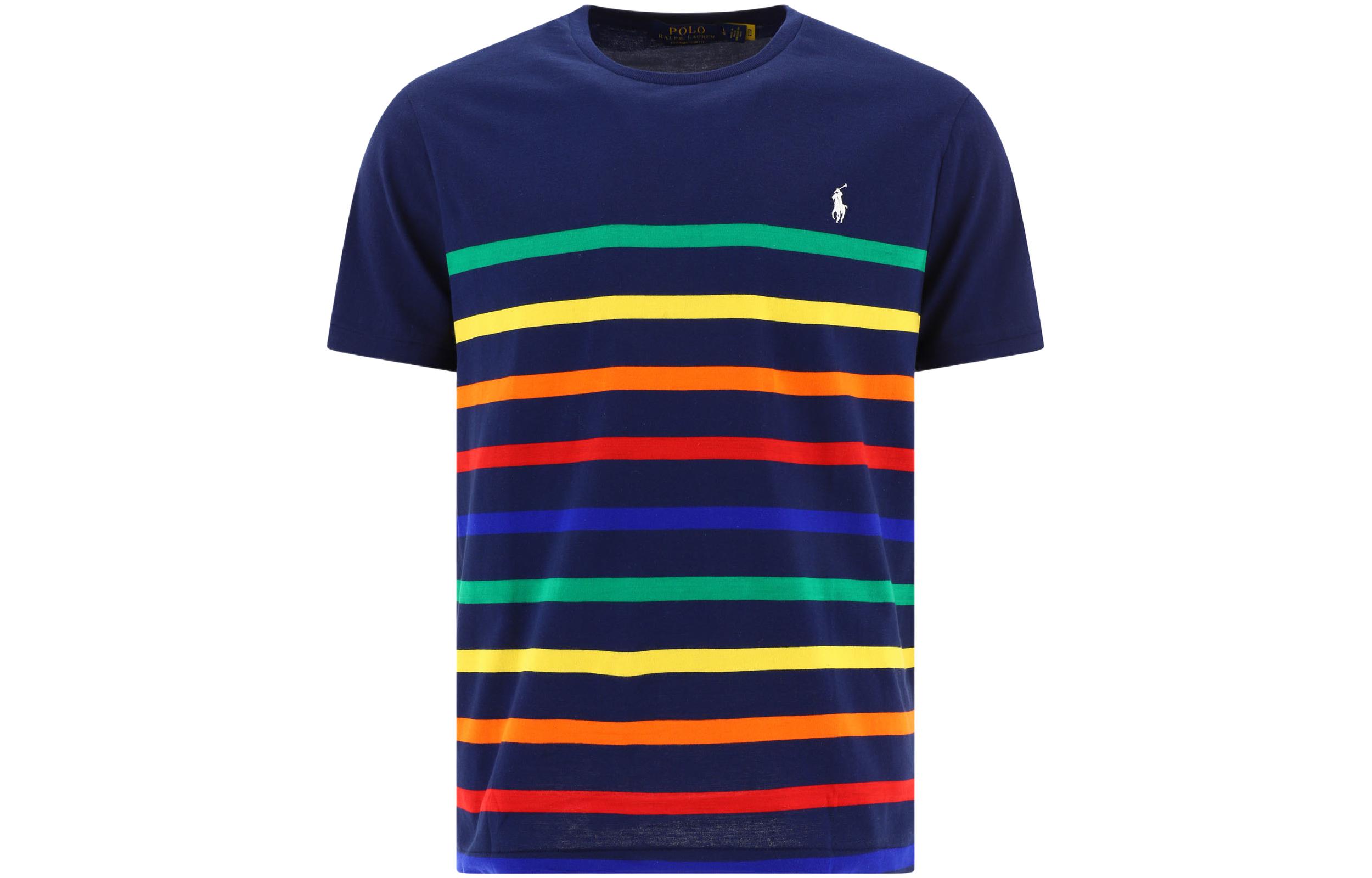 Футболка Polo Ralph Lauren Sport Stripes, синий — фото 2