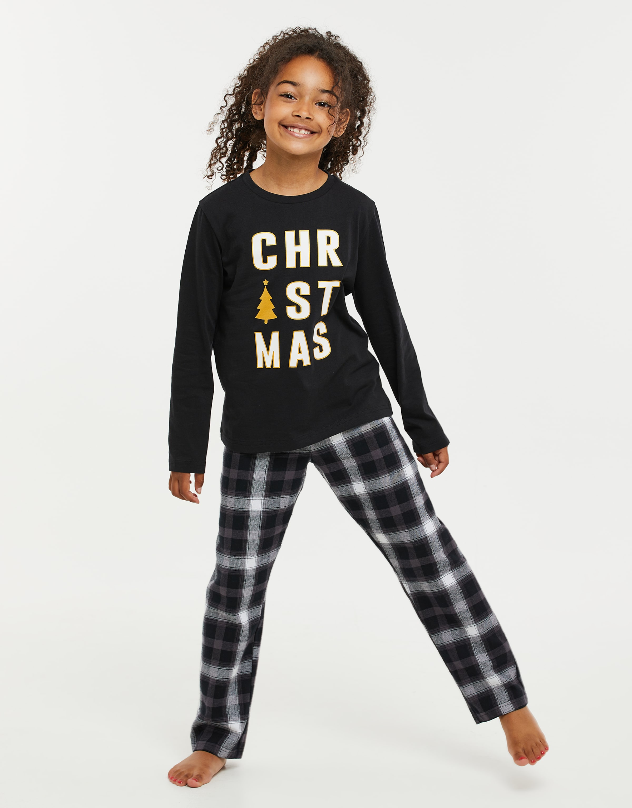 Threadgirls Пижама 'Christmas Nightwear Harold' в черном цвете — фото 2