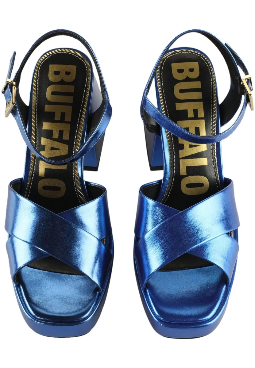 

Ботинки Buffalo на высоком каблуке " Buffalo Ladies Buffalo Bella Cross Vegan Nappa", синий