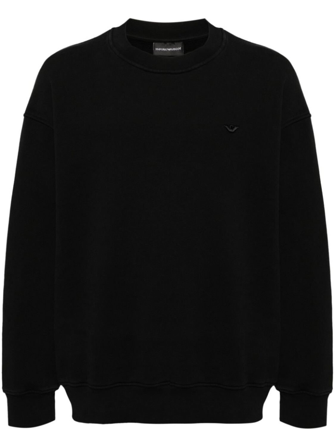 

Emporio Armani хлопковая толстовка, черный