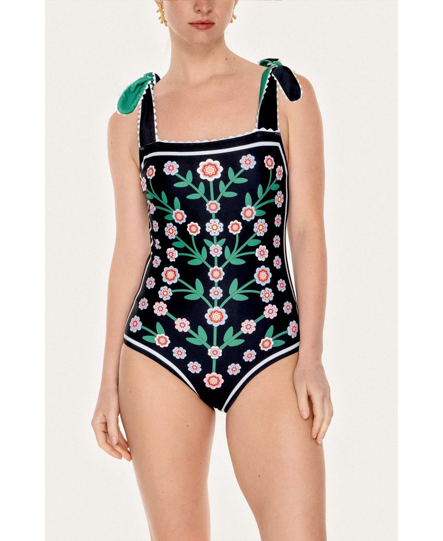 

Женский двусторонний слитный купальник Midnight Bloom Jessie Zhao New York, No Color, Синий, Женский двусторонний слитный купальник Midnight Bloom Jessie Zhao New York, No Color