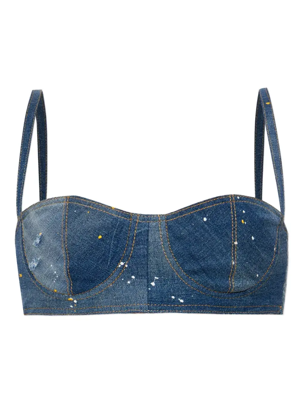 

Топ со вставками из коллаборации с Bettter Dsquared2, синий