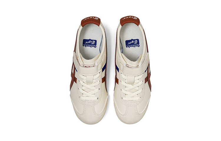 MEXICO 66 Kids Lifestyle Shoes PS Low-top Белый/коричневый/синий Onitsuka Tiger — фото 4