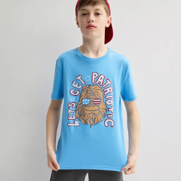 

Футболка с коротким рукавом и принтом для мальчиков 8-20 лет на каждый день Sonoma Goods For Life, цвет blue bigfoot