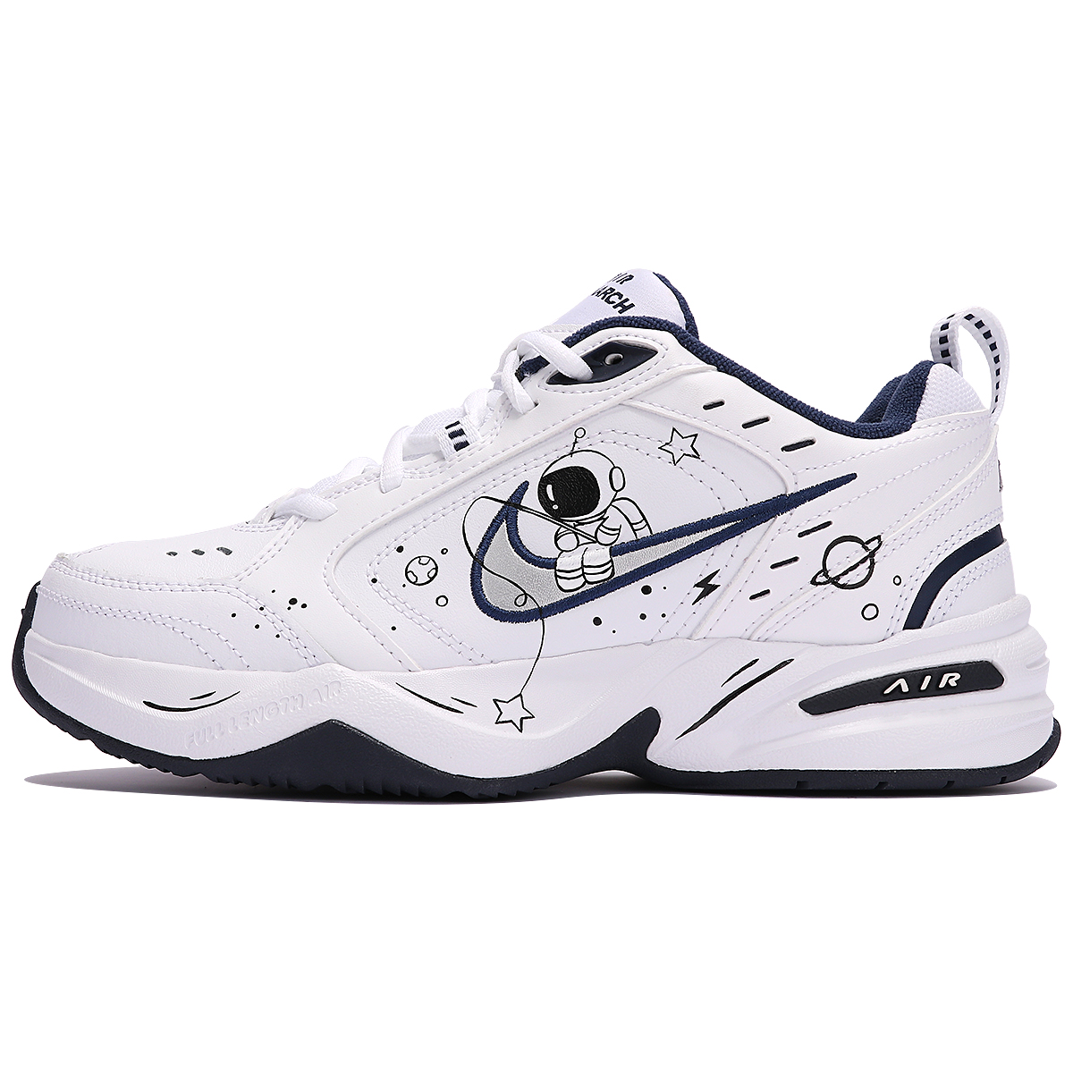 

Массивные кроссовки Nike Air Monarch 4 унисекс, White/Blue