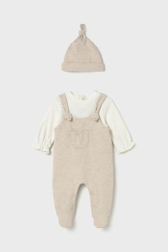 

Пижама и шапочка для новорожденного Mayoral Newborn, бежевый