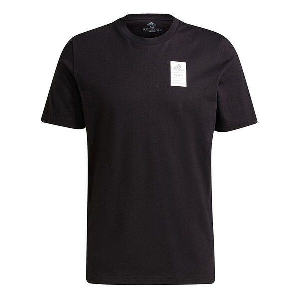 

Футболка 3bar logo tee 2 casual sports alphabet printing short sleeve black Adidas, черный