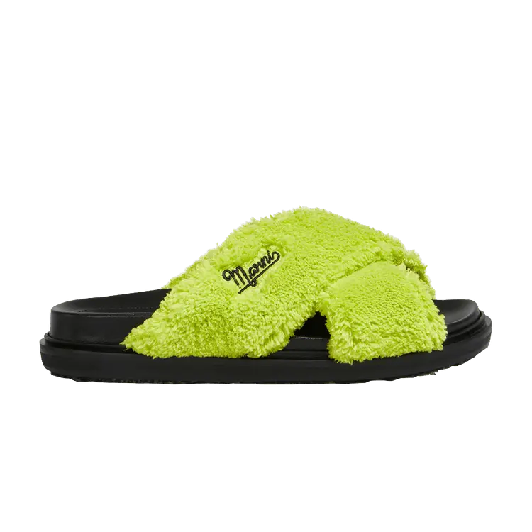 Кроссовки Marni Wmns Fussbett Sabot Green Chartreuse, зеленый