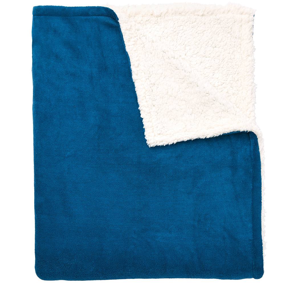 

Одеяло из микрофлиса Brylanehome Bh Studio Sherpa BrylaneHome, цвет Seaside Blue