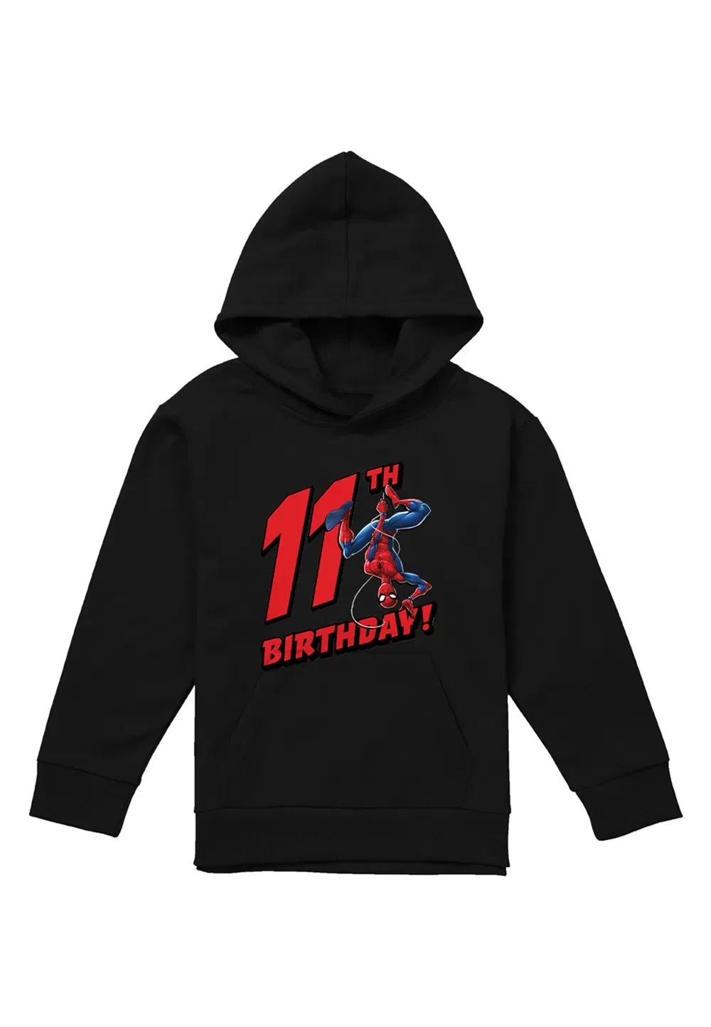 Детская худи Marvel Spiderman Birthday 11, черный — фото 4