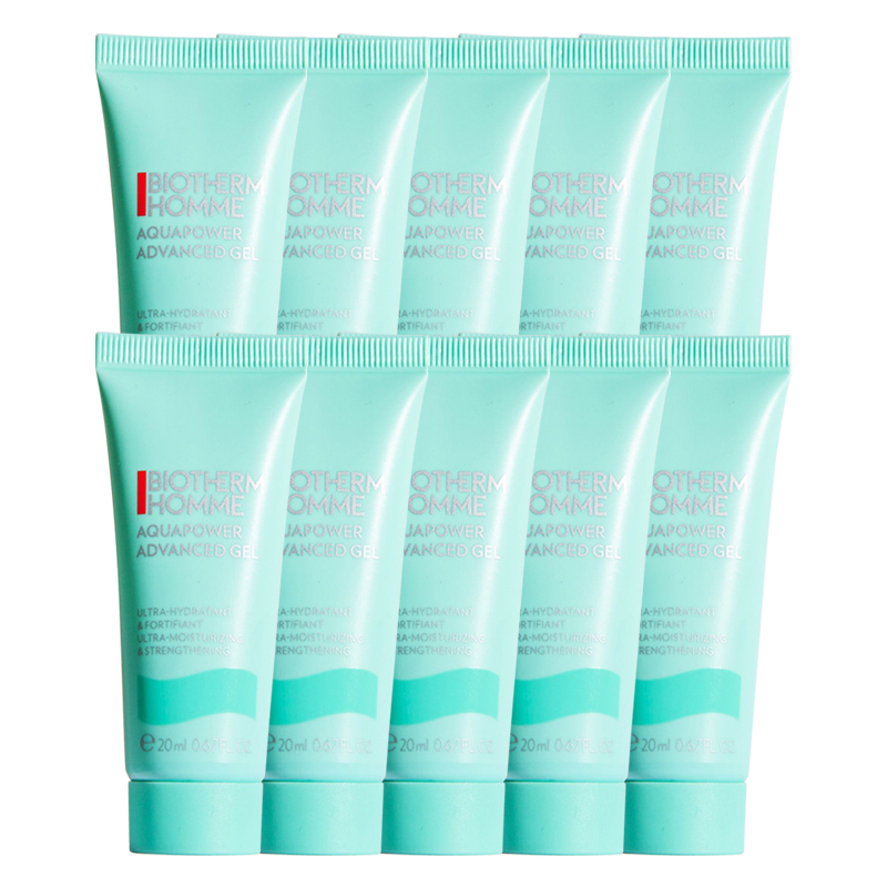 Мужской увлажняющий гель-крем для лица Biotherm Homme Aquapower Advanced Gel, 20 мл*10