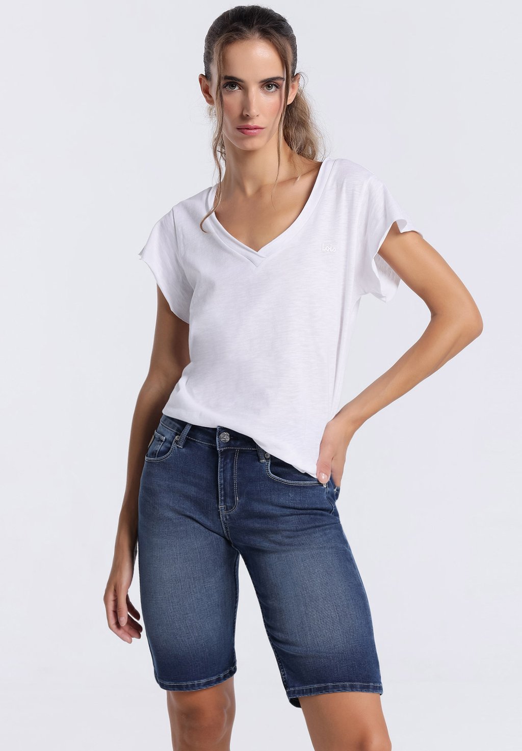 

Джинсовые шорты TEXANISCHE BERMUDA BOX LOIS Jeans, синий