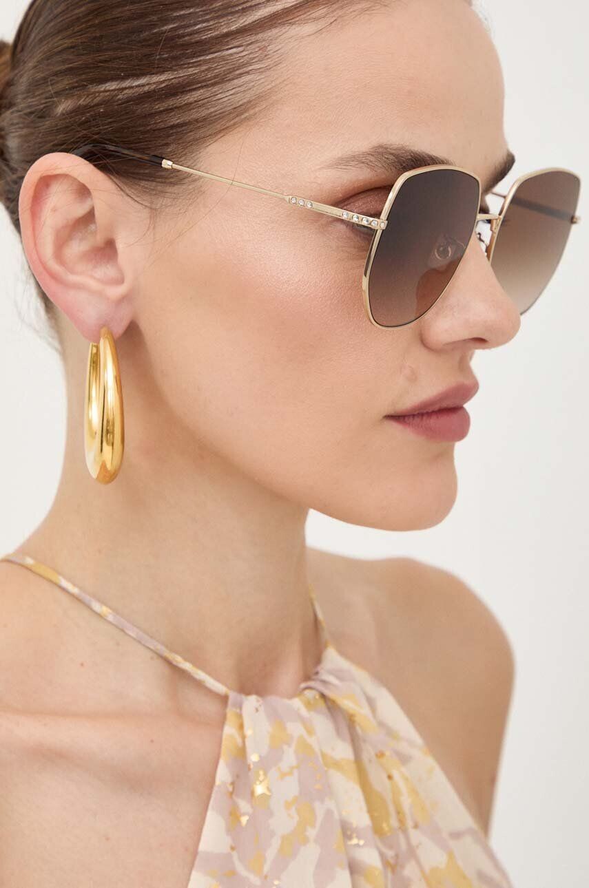 

Солнцезащитные очки Jimmy Choo, коричневый