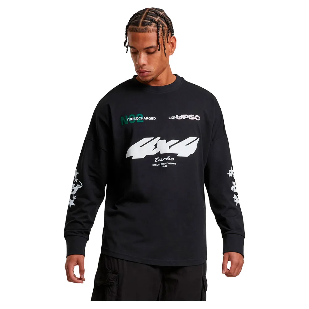 

Лонгслив Mister Tee Motorsport Cut On, черный