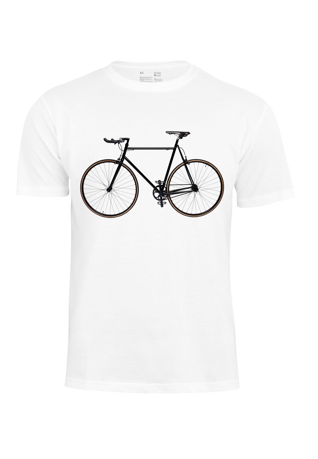 

Футболка с принтом BIKE FAHRRAD Cotton Prime, белый