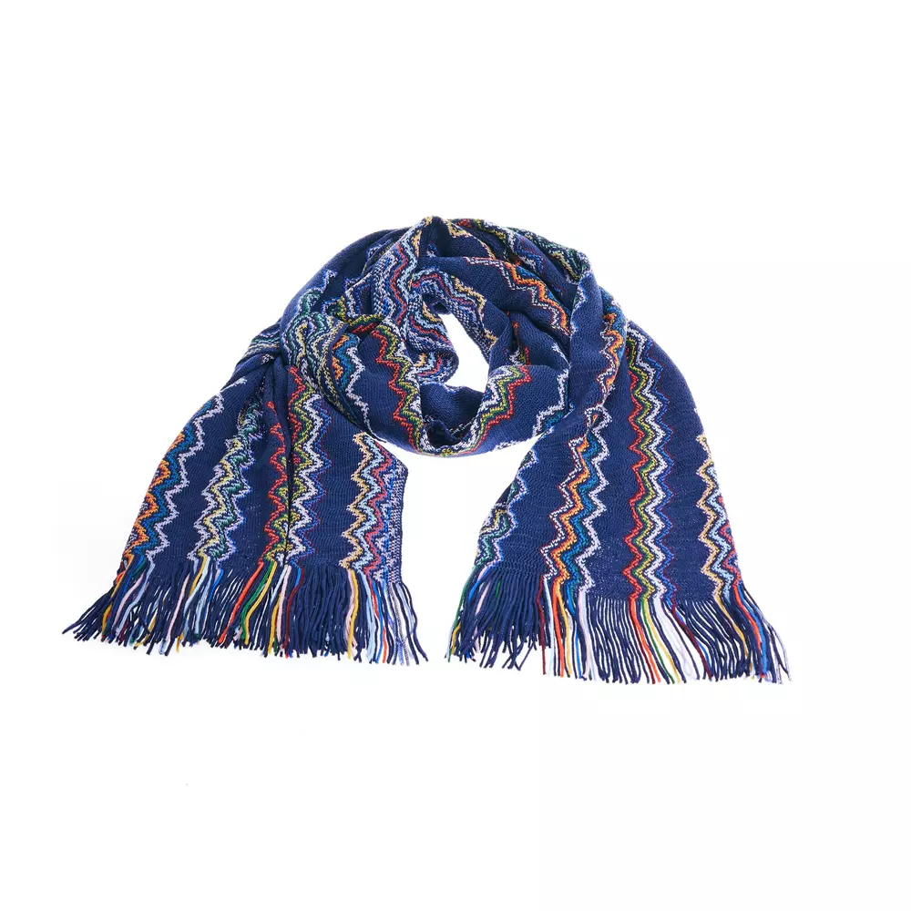 

Многоцветный шерстяной мужской шарф Missoni