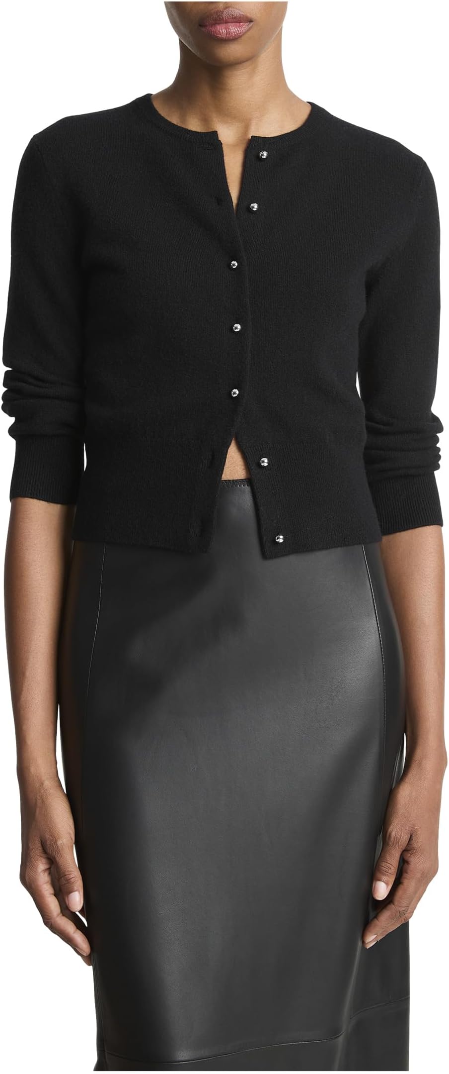 

Кардиган Vince Metal Button Cardigan, черный