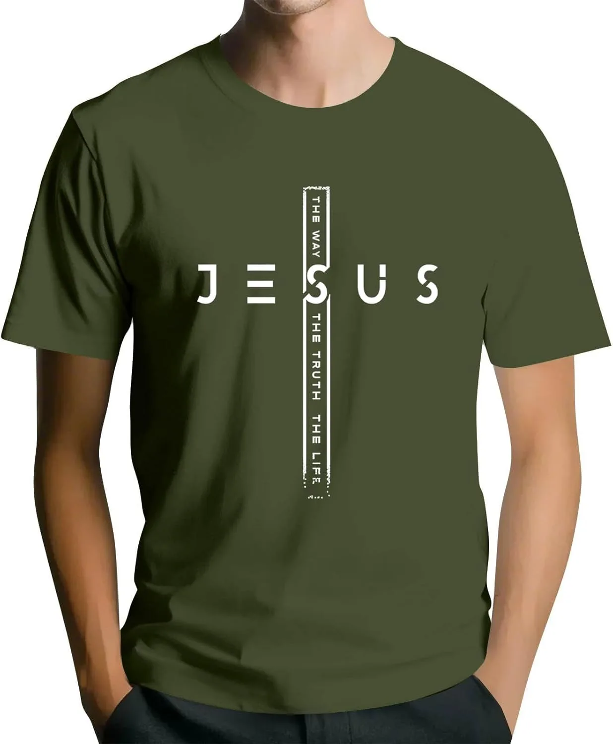 

Футболка с принтом Jesus Cross FQZWONG