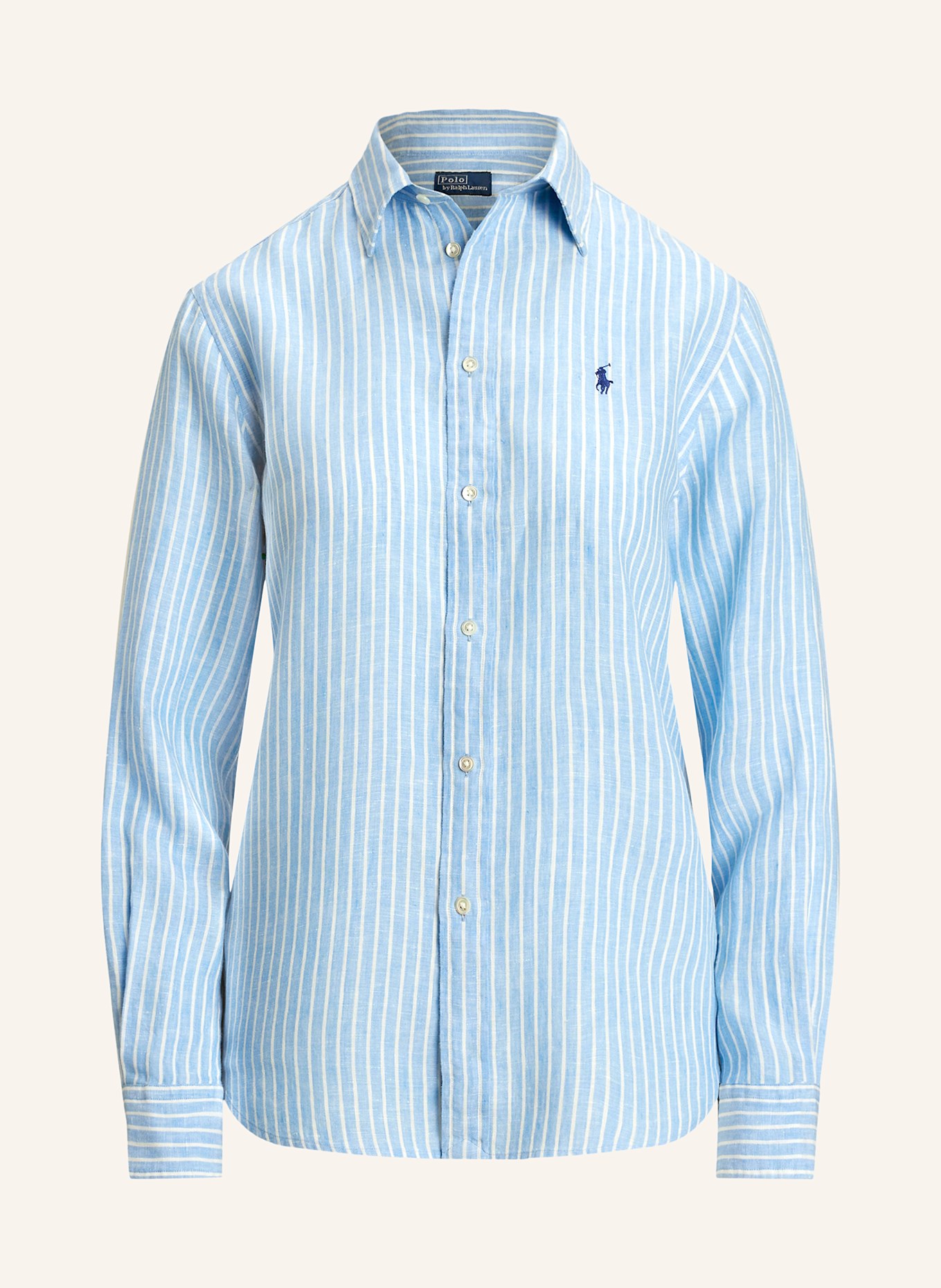 

Льняная блузка-рубашка Polo Ralph Lauren, мультиколор