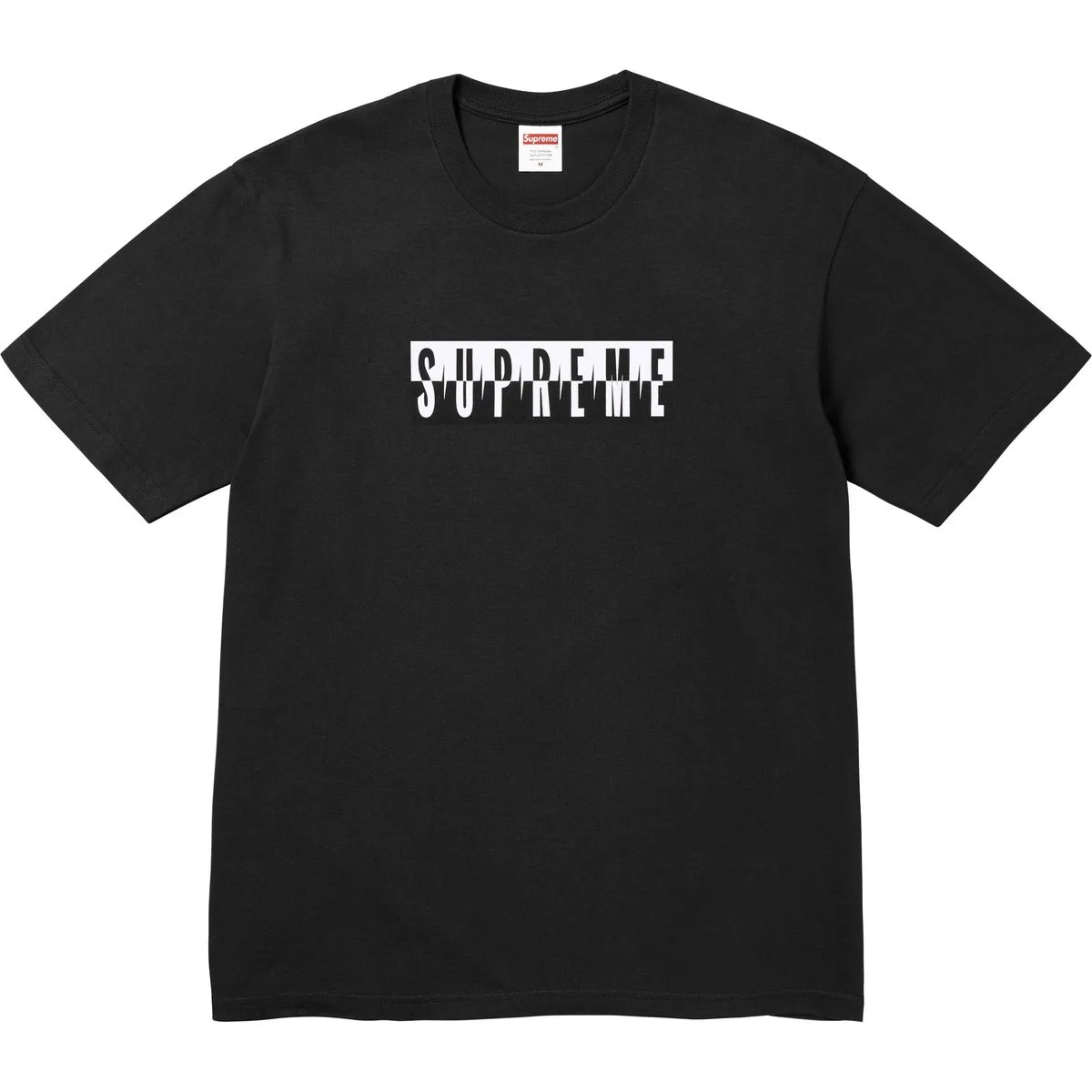 Футболка с разрезом Supreme, черный