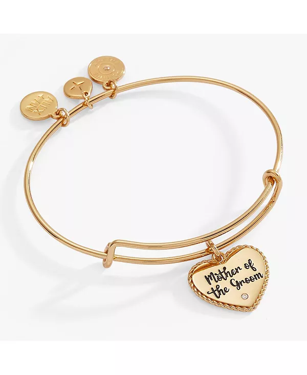 

Браслет в форме сердца для матери жениха Alex And Ani, gold