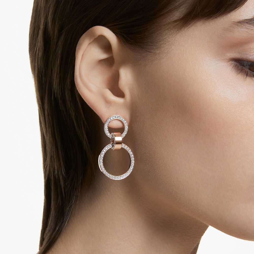 

Серьги-Кольца Dextera Swarovski