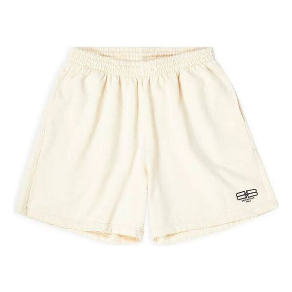 

Шорты bb paris icon sweat shorts 'beige' Balenciaga, бежевый