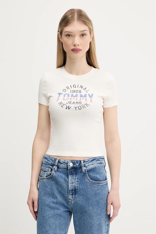 

Футболка Tommy Jeans, бежевый