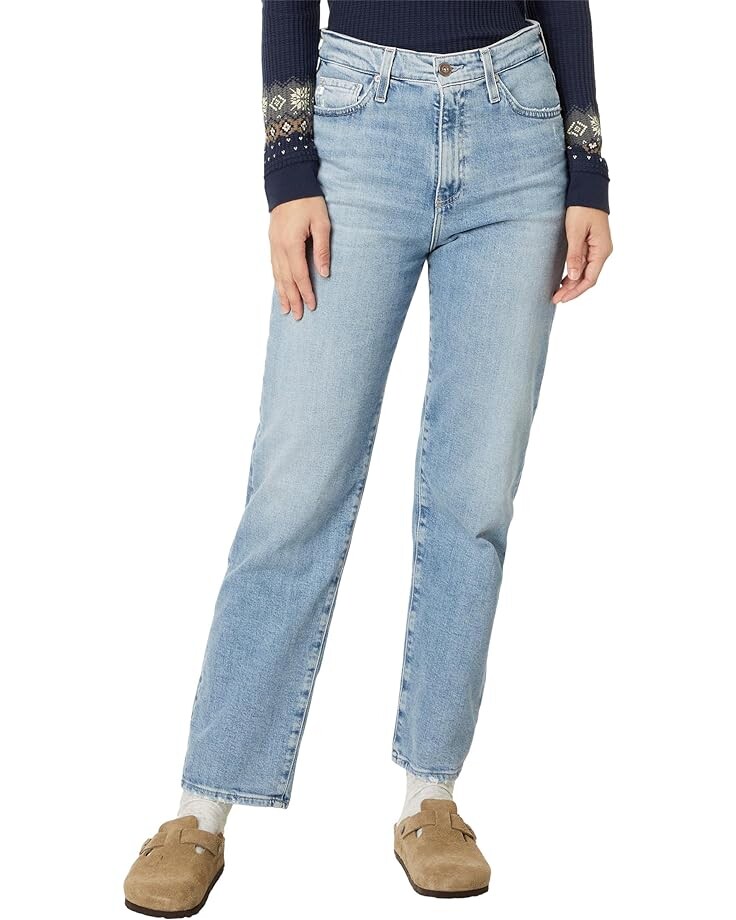 

Джинсы AG Jeans Rian High Rise Straight in Eclipsed, цвет Eclipsed