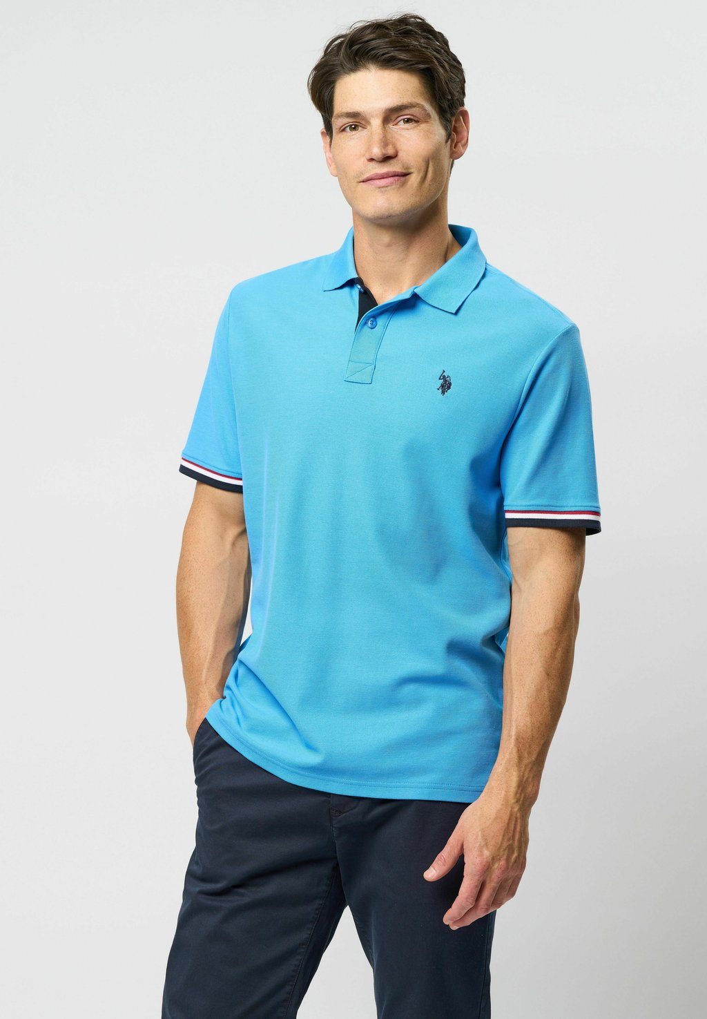 

Рубашка поло U.S. Polo Assn., бирюзовый