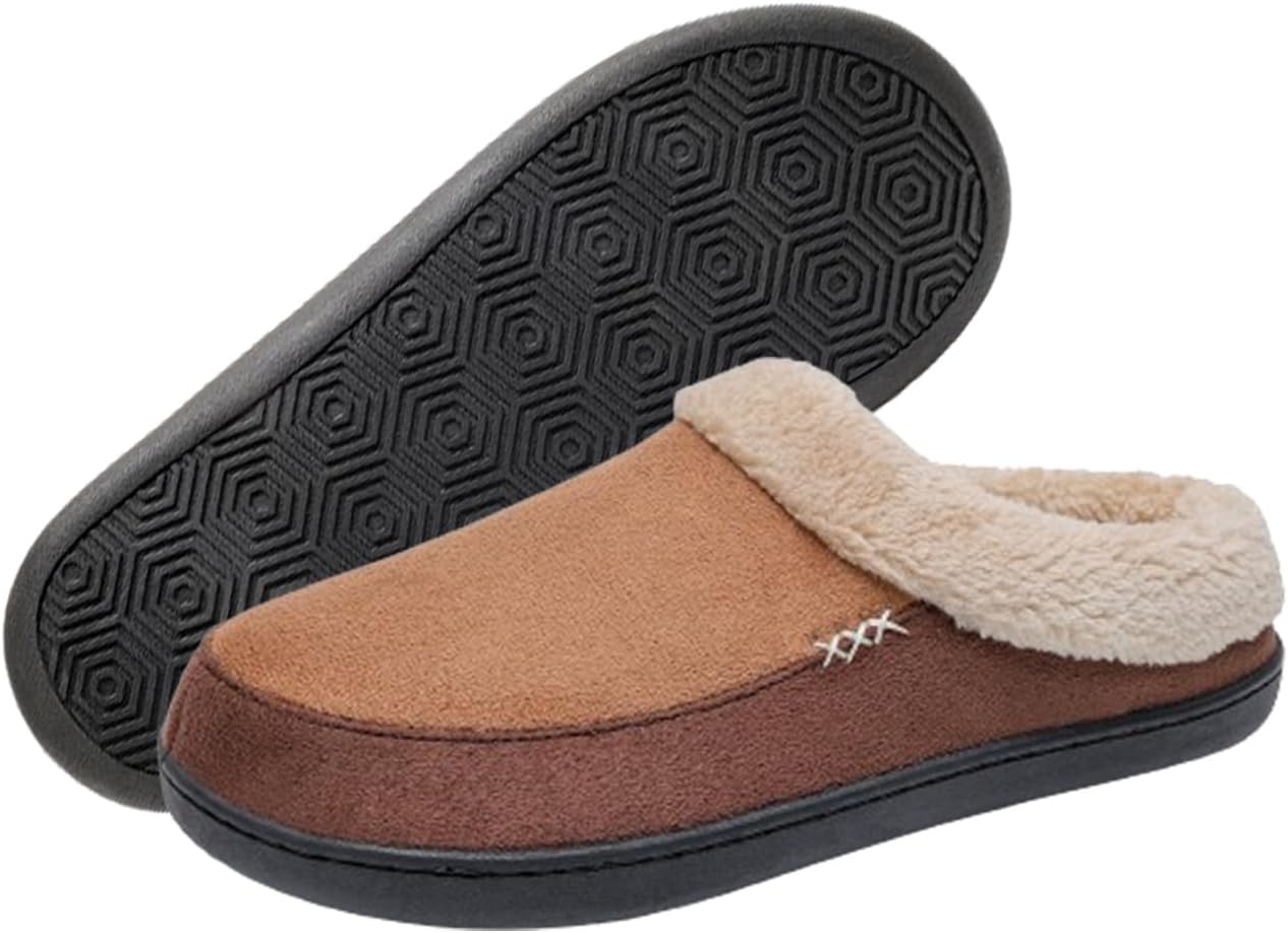 

Мужские хлопковые тапочки Kervaky - с памятью формы, удобная обувь для дома и улицы, коричневый